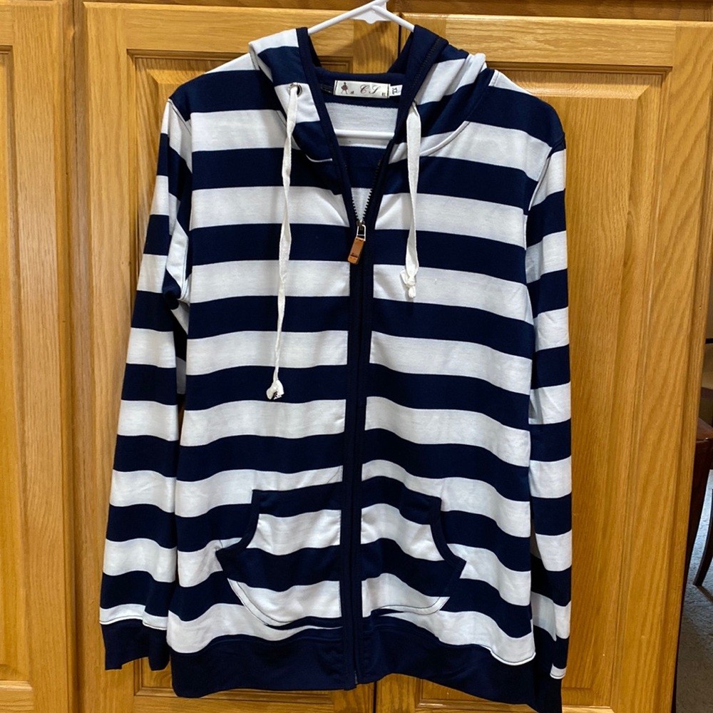 C S Zip Up Hooded Sweatshirt